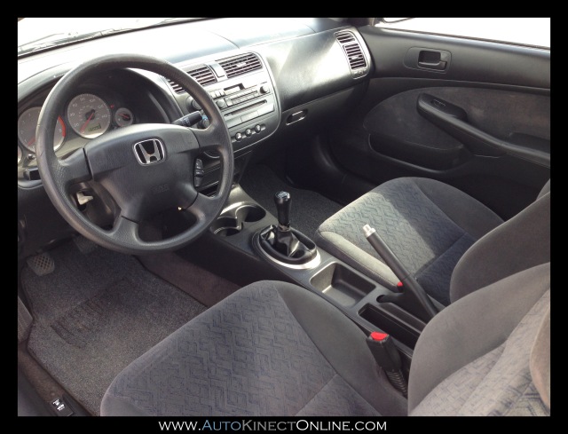 Front Interior On 2001 Honda Civic Lx Coupe
